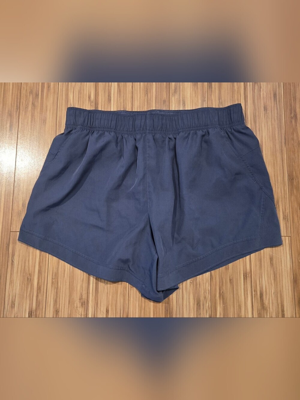 Athletic Works Women's Navy Elastic-Waist Active Shorts